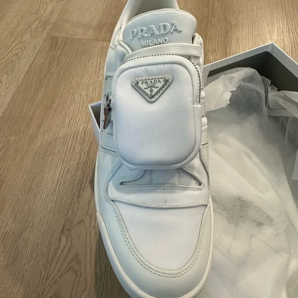 Prada x Adidas White Sneakers - Picture 2 of 5